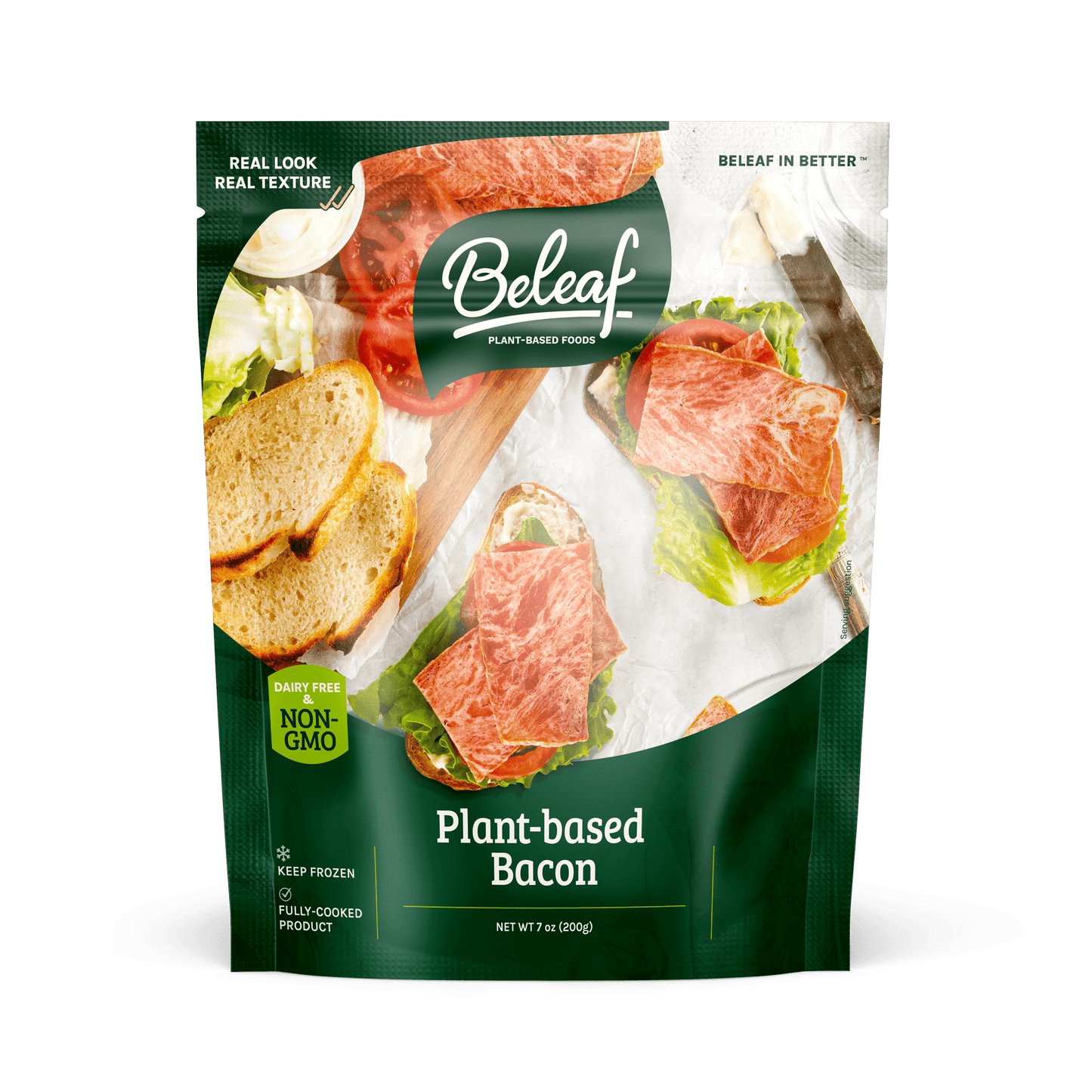 Beleaf Plant-based Bacon, 7 Ounce