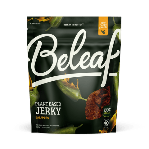 Beleaf Plant-based Jalapeno Jerky, 3.5 Ounce