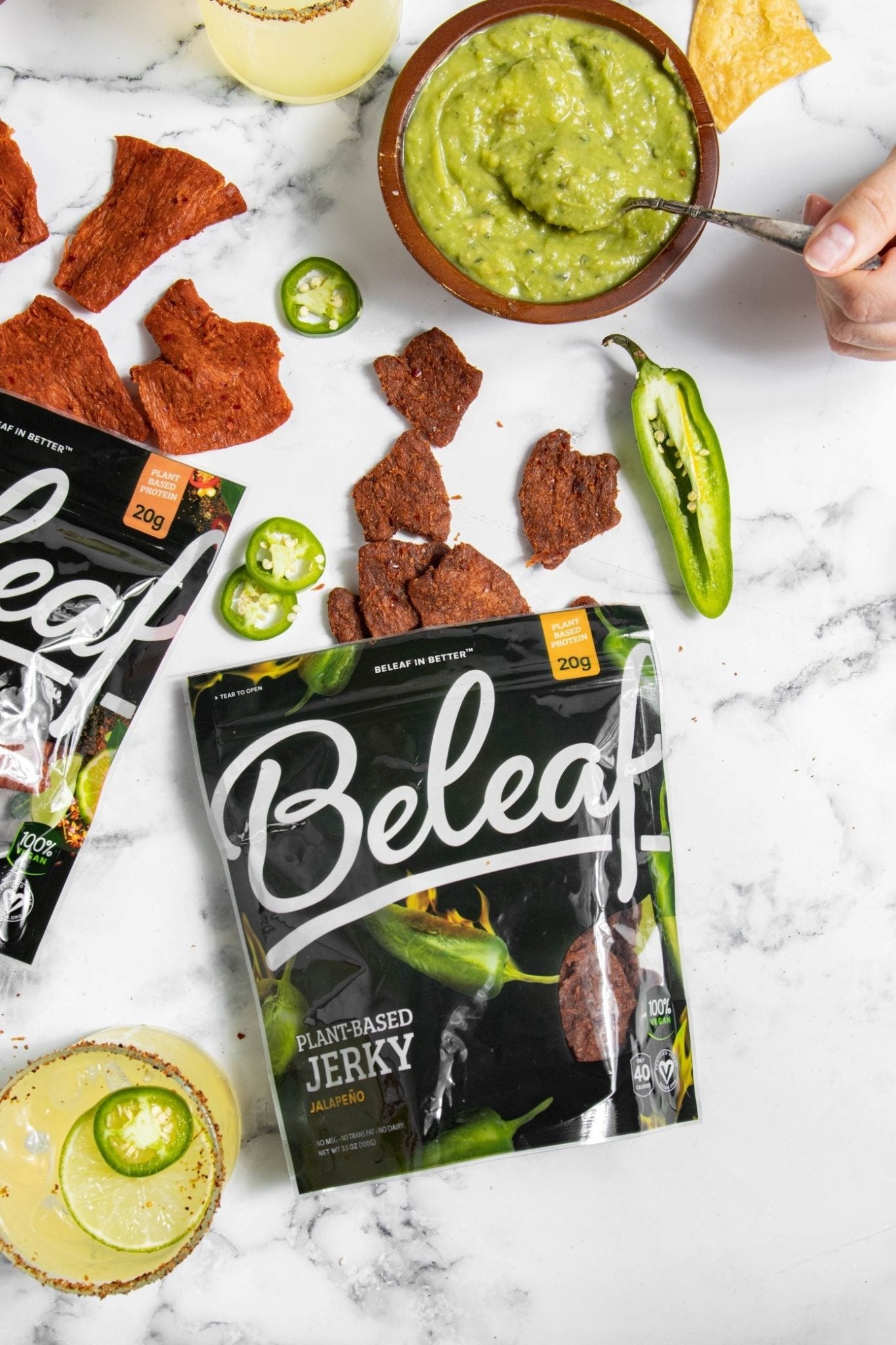 Beleaf Plant - based Jalapeno Jerky, 3.5 Ounce - Beleaf Vegan