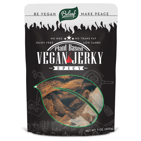 Beleaf Plant - Based Jerky: Spicy - Foodservice - Beleaf Vegan